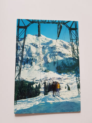 AK Lech am Arlberg. Skilift Schlegelkopf gegen Rüfispitze.
