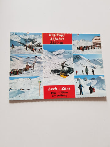 AK Rüfikopf Abfahrt. Lech-Zürs.