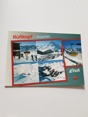 AK Rüfikopf Skigebiet. Lech am Arlberg.