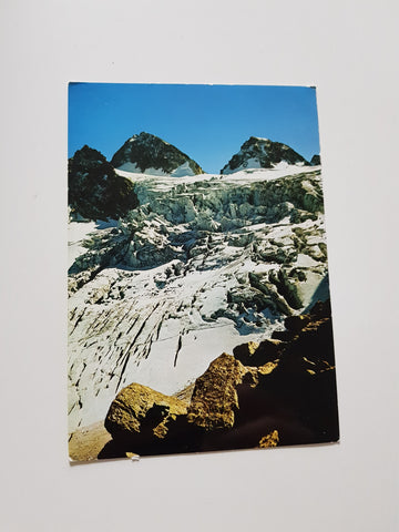 AK Silvretta. Gr. Piz Buin, KL. Piz Buin und Eisbruch vom Ochsentaler Gletscher.