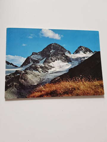 AK Großer Piz Buin und Kl. Buin mit Vermuntpass und Vermunt-Eisbruch.