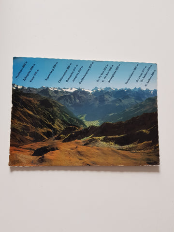 AK Blick vom Kreuzjoch (Wormserhütte) gegen Silvrettagruppe. Alpenpark Montafon.