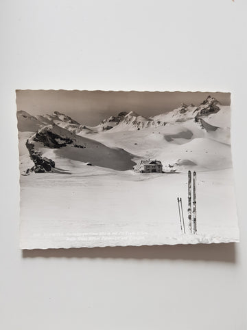 AK Silvretta. Heidelberger Hütte mit Piz Tasna....