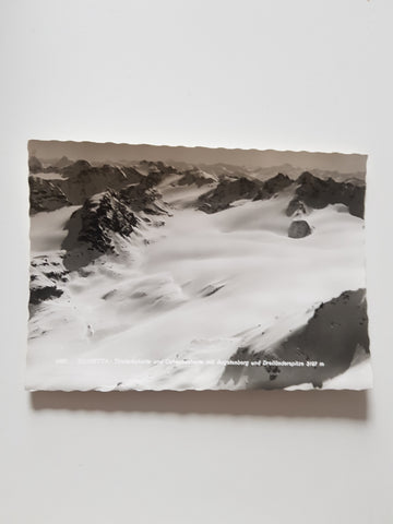 AK Silvretta: Tirolerscharte und Ochsenscharte mit Augstenberg und Dreiländerspitze.