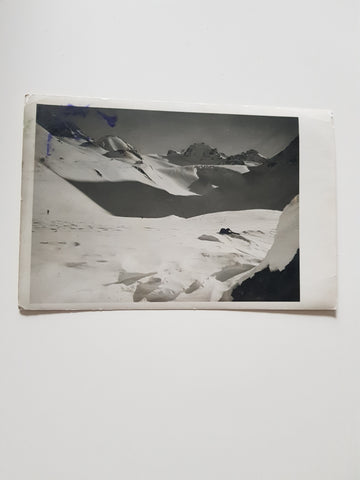 AK Silvretta Jamgletscher mit Jamspitzen und Dreiländerspitze.