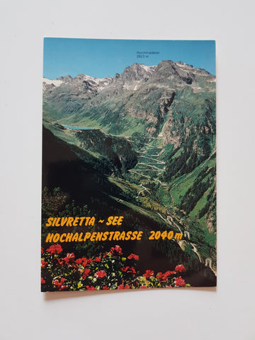 AK Silvretta-Hochalpenstrasse mit Vermuntstausee.