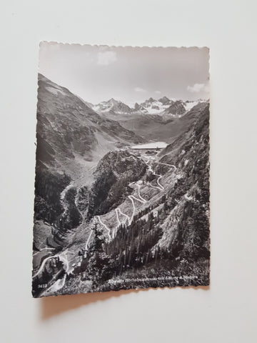 AK Silvretta-Hochalpenstraße mit Litzner und Seehorn.