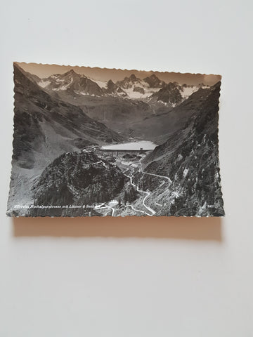 AK Silvretta - Hochalpenstrasse mit Litzner & Seehorn.