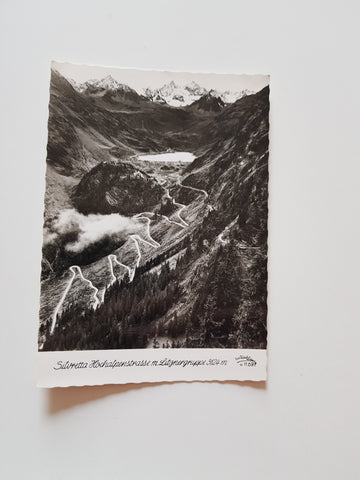 AK Silvretta Hochalpenstrasse mit Litznergruppe.