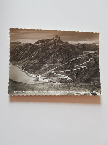 AK Silvretta Hochalpenstraße m. Fermunt u. Silvretta Stausee.