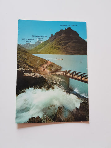 AK Am Wanderweg rund um den Silvrettasee.