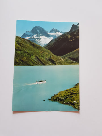 AK Silvrettastausee. Bieler Höhe. Vermunt Gletscher Piz Buin.