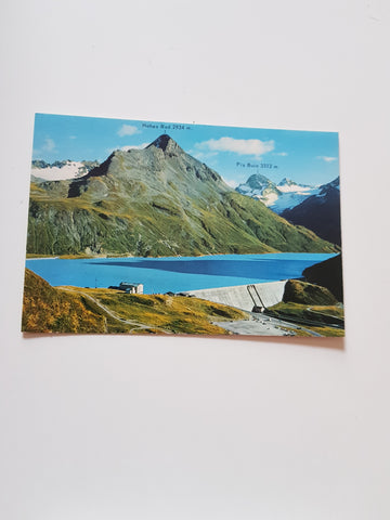 AK Bielerhöhe mit Silvrettastausee und Hotel.