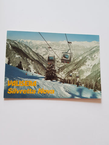 AK Skigebiet Silvretta Nova. Valisera Bahn.