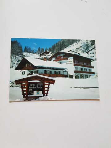 AK Partenen. Gasthaus Hubertusklause. Hubert und Heidi Schöpf.