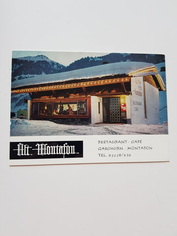 AK Gaschurn. Restaurant Cafe Alt Montafon.