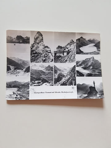 AK Alpengasthaus Vermunt mit Silvretta Hochalpenstraße.