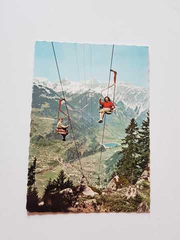 AK Schruns. Montafoner Hochjochbahn Kapellalpe.