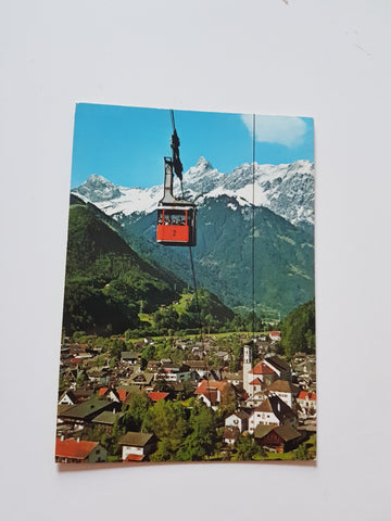 AK Schruns mit Hochjochbahn.