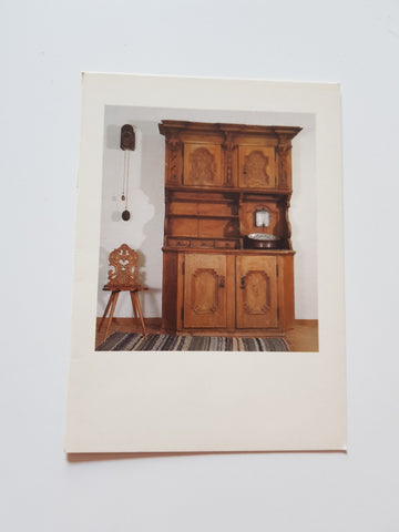 Karte Montafoner Stubenkasten. Montafoner Heimatmuseum.