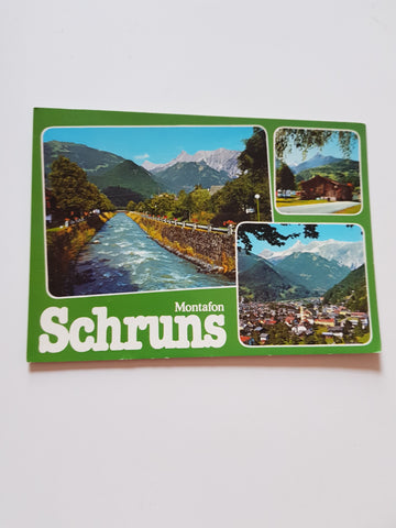 AK Schruns. Litz-Bachpromenade.