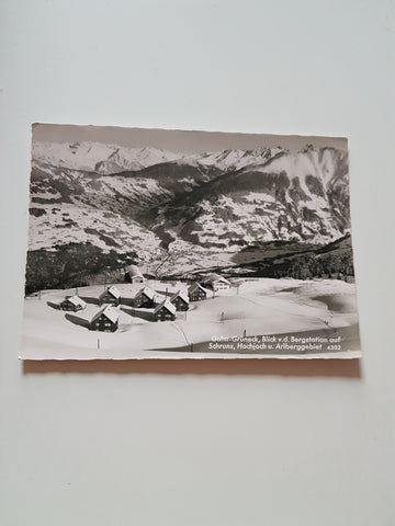 AK Golm-Grüneck, Blick v.d. Bergstation auf Schruns, Hochjoch u. Arlberggebiet.
