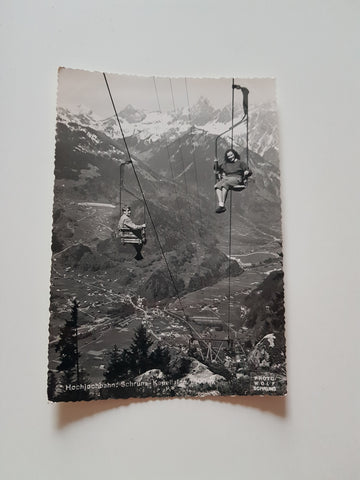 AK Schruns - Kapellalpe. Montafoner Hochjochbahn.