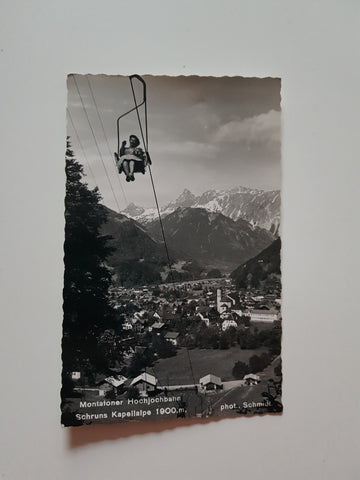 AK Schruns. Montafoner Hochjochbahn.