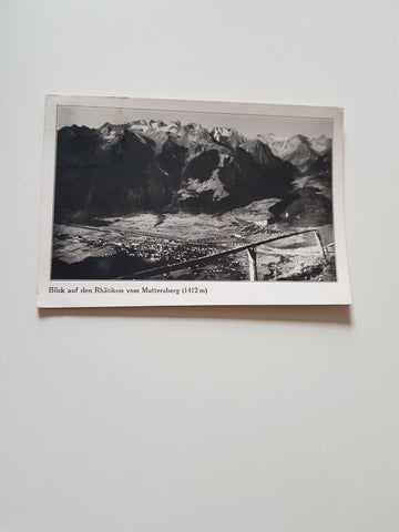 AK Blick auf den Rätikon vom Muttersberg.