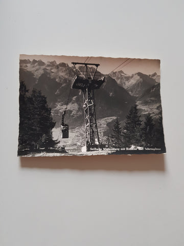 AK Seilbahn Muttersberg mit Rätikon und Schesaplana.
