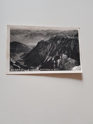 AK Blick gegen Brand - Bludenz von der Schesaplana.