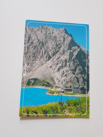 AK Lünersee mit Douglas-Hütte. Brandnertal.