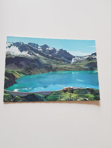 AK Lünersee mit neuer Douglas-Hütte.