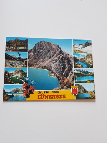 AK Grüsse vom Lünersee.
