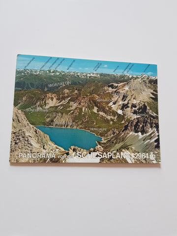 AK Panorama von der Schesaplana mit Lünersee.