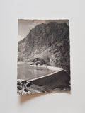 AK Lünersee mit Staumauer und Douglashütte.