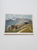 AK Vandanser Steinwand mit der Zimba. Frühling im Montafon.