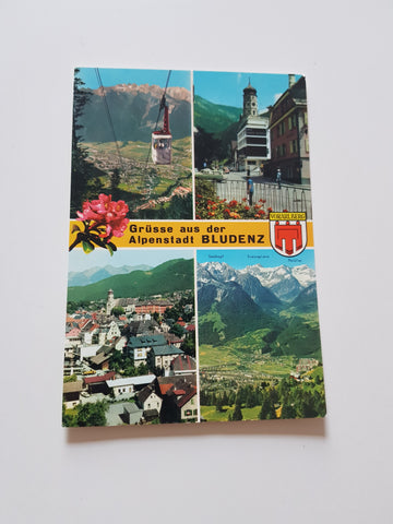 AK Grüße aus der Alpenstadt Bludenz.