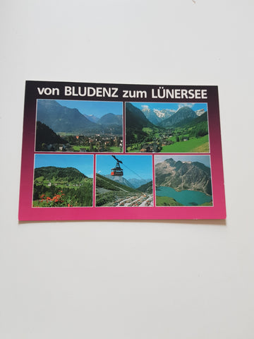 AK Von Bludenz zum Lünersee.