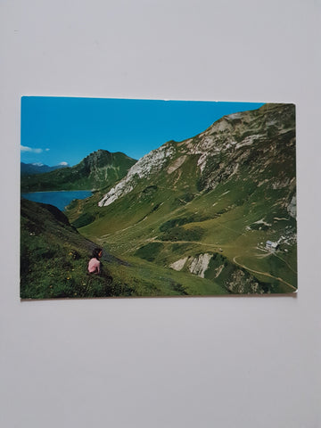 AK Ravensburger Hütte mit Spullersee.