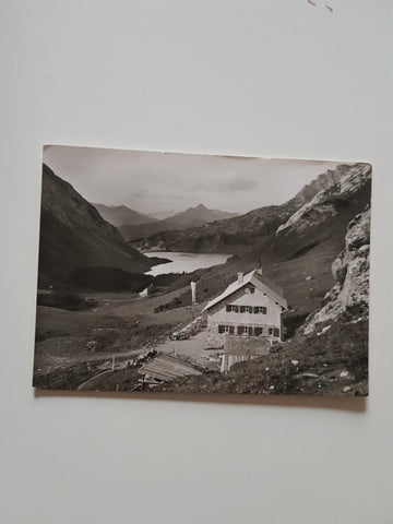 AK Ravensburger Hütte am Spullersee.
