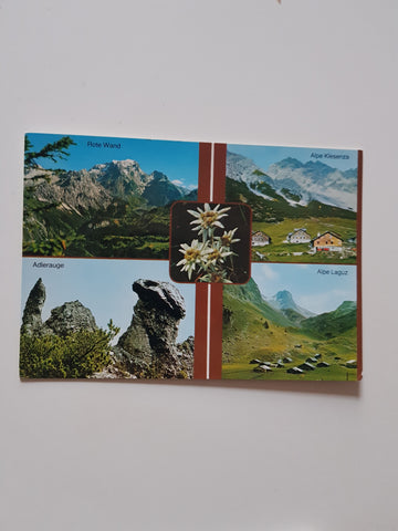 AK Grosses Walsertal. Rote Wand. Alpe Klesenza. Adlerauge, Alpe Laguz.