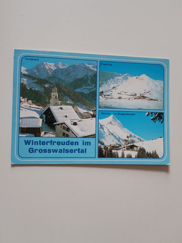 AK Winterfreuden im Grosswalsertal. Fontanella. Faschina. Damüls.