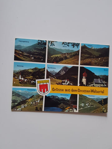 AK Grüsse aus dem Grossen Walsertal.