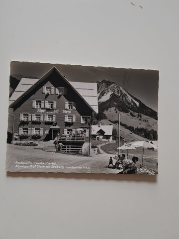 AK Fontanella im Großwalsertal. Alpengasthof Stern mit Seeberg.