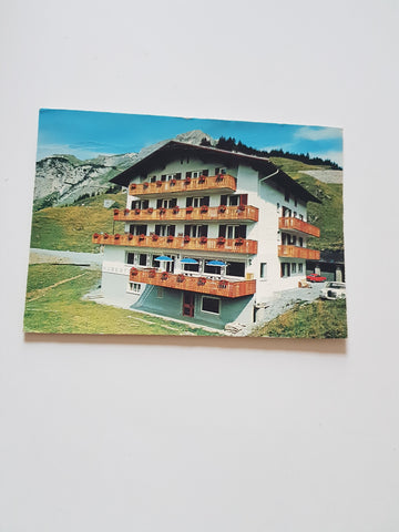 AK Stuben am Arlberg. Hotel Hubertushof. Besitzer: Familie Karl Grabher.