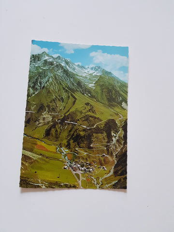 AK Stuben mit Arlberg- und Flexenpaß.