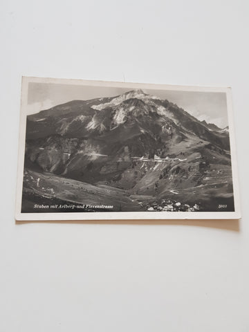 AK Stuben mit Arlberg- und Flexenstrasse.