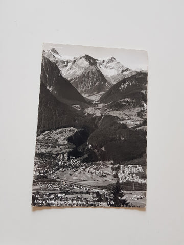 AK Blick v. Muttersberg ob Bludenz.