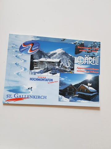 AK St. Gallenkirch. Därfli Restaurant-Cafe Silvrettastraße 7.